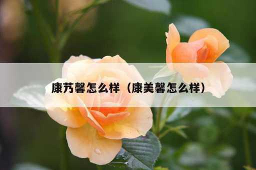 康艿馨怎么样？康美馨怎么样_https://www.86362.com_资讯_第1张